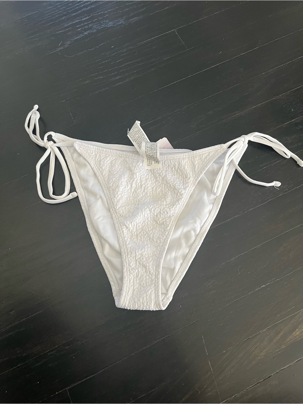 Forever 21 White Tie-Side women’s One-Piece Bottom - Classic White